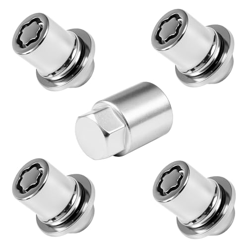 Wheel Lock Lug Nuts Set M12 x 1.5 Anti Theft Fit for Toyota Avalon C-HR Camry Celica Corolla Matrix Mirai MR2 Prius RAV4 Sienna Solara & Lexus, Chrome, Replace Toyota Wheel Lock Key 00276-00900