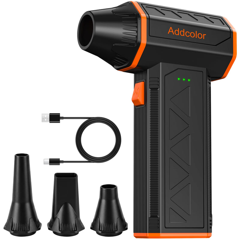 Compressed Air Duster, 3-Gear Adjustable, 100000RPM Electric Air Duster | Super Power Mini Blower, 4000mAh Rechargeable Battery, Fast Charging, Dust Remover for PC Keyboard/Outdoor/Car