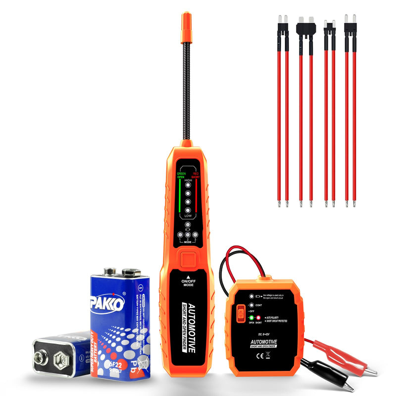 ATDIAG Automotive Wire Tracer, 6–42V DC Open & Short Circuit Tester with Fuse, Circuit Tracer/Fault Probe Tester/Electrical Tester for Cars, Trucks, Motorcycles