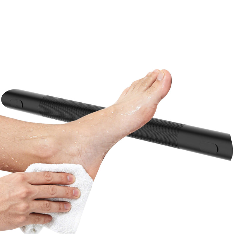 Heavy Duty Shower Foot Rest Bar 13in, 300 Lbs Capacity, Non-Slip & Rustproof Stainless Steel Shower Footrest for Shaving Legs, Wall Mounted Corner Shower Step for Small Bathrooms, Matte Black