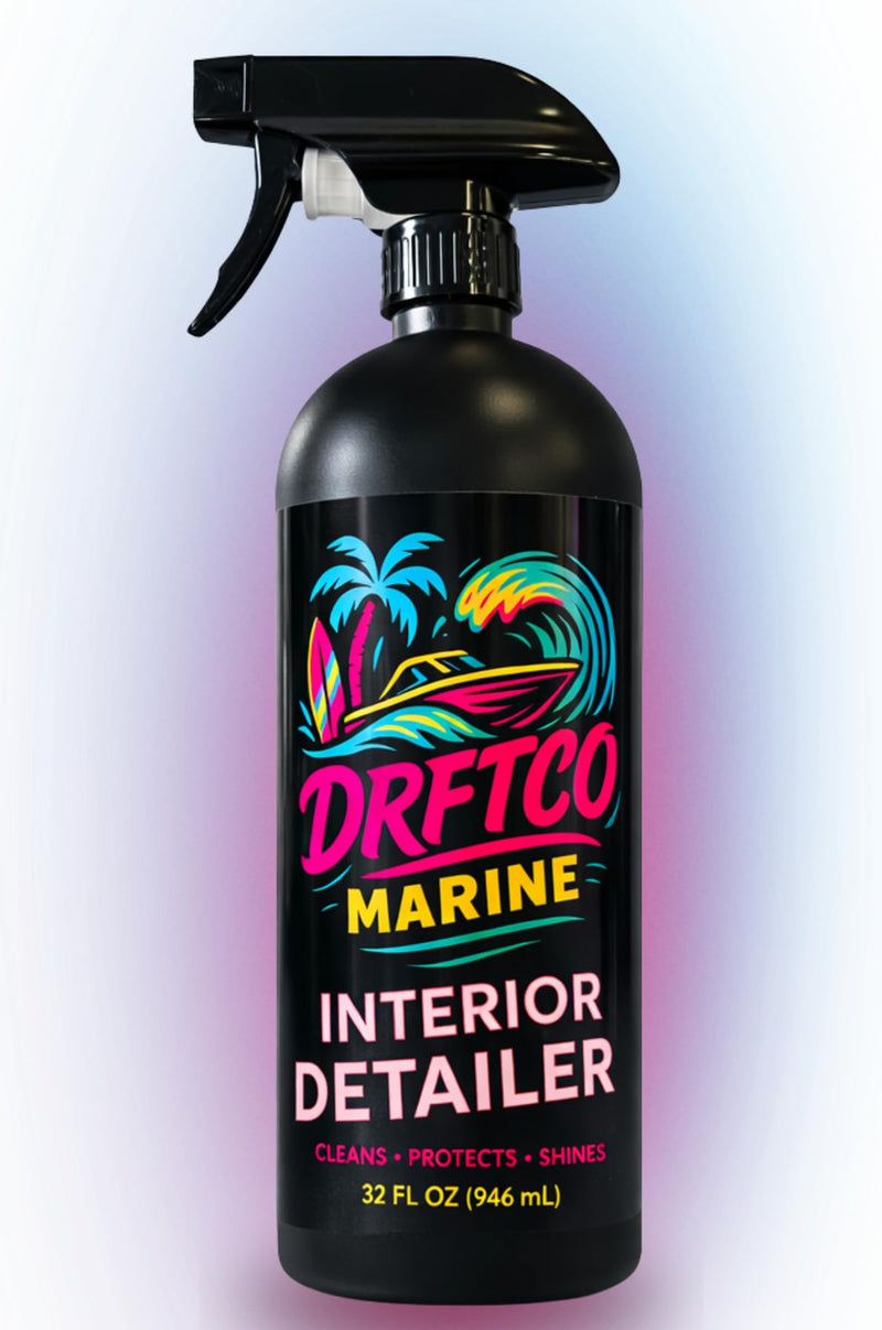 Interior Boat Seat Cleaner & Detailer Spray | Cleans & Protects Vinyl, Plastic & Upholstery | UV Protectant, Non-Greasy Finish | Tropical Scent | 32oz