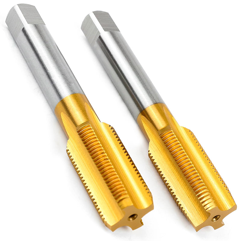 2Pcs M20 x 1.5 Thread Tap,M2 HSS Right Hand M20 x 1.5 Thread Milling Tap,Taper and Bottom Threading Hand Tap 2Pcs Taper & Bottom Tap Set