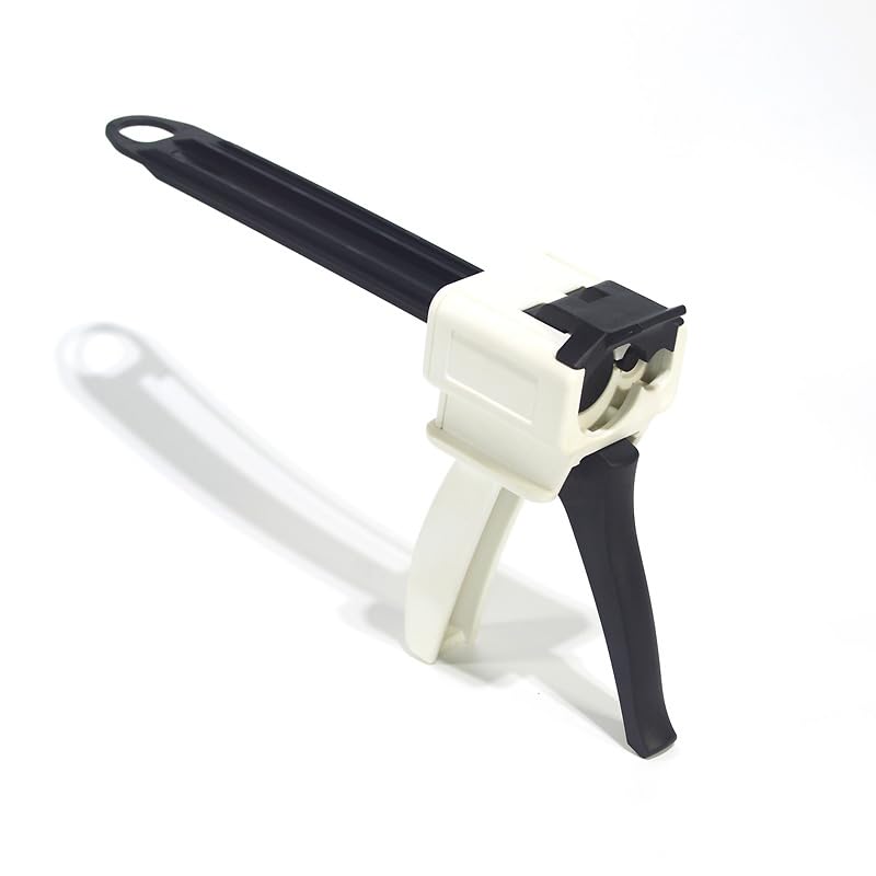 10:1 Dispenser Gun for 50mL/75ML(1.69 o /2.54 oz) for 2 Part Adhesive Cartridges - Professional Mixing Impression Dispensing Dispenser for Two-Component AB Glue