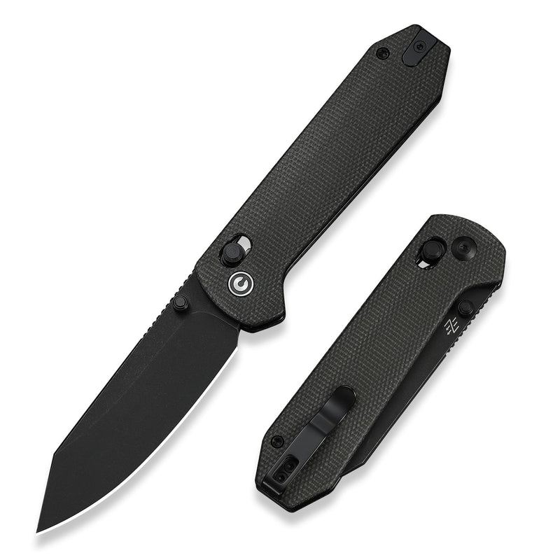CIVIVI Over Yonder Folding Pocket Knife, Larger Award-Winning Yonder Upgrade, 3.35" 14C28N Blade Micarta Handle, Zac Whitmore Design, EDC Knife for Camping Hiking, Ideal Gift for Men Dad C25027-1 Dark Green