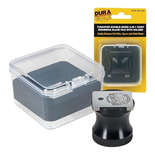 Dura-Gold Tungsten Denibbing Blade File Tool with Magnetic Holder - 2-in-1 Blade & Holder