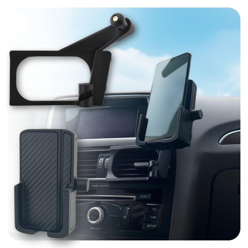 Phone Mount for Audi Q5 (2009-2017) - Precision Fit Dashboard Holder - No-Drill, Damage-Free Installation - High-Temp Automotive Grade - Compatible with iPhone MagSafe & Large Cases