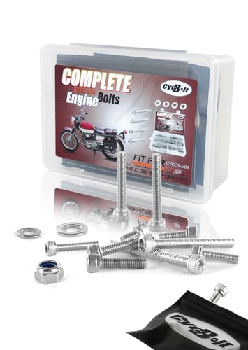 Engine Screws Bolt Compatible with CL350 CB350 SL350 1973-1968