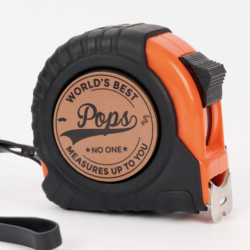 Pops Gifts, Gift for Pops from Kids, Measuring Tape 16ft for Men, Ideal for Birthday, Fathers Day, Christmas, Retractable Digital Carpenter Tool