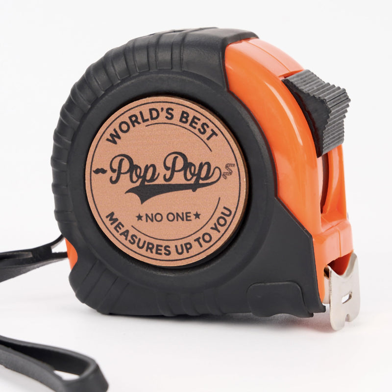 Pop Pop Gifts, Gift for Pop Pop from Kids, Measuring Tape 16ft for Men, Ideal for Birthday, Fathers Day, Christmas, Retractable Digital Carpenter Tool