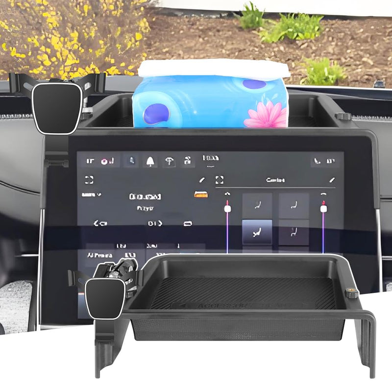 Car Phone Holder Center Console Organizer for Jeep Compass 2022-2026【Only 10.1-inch Screen】 Auto Accessories Navigation Bracket Interior Decoration Mobile Cell Phone Mount case for Jeep Compass 2022-2026【10.1-inch Screen】
