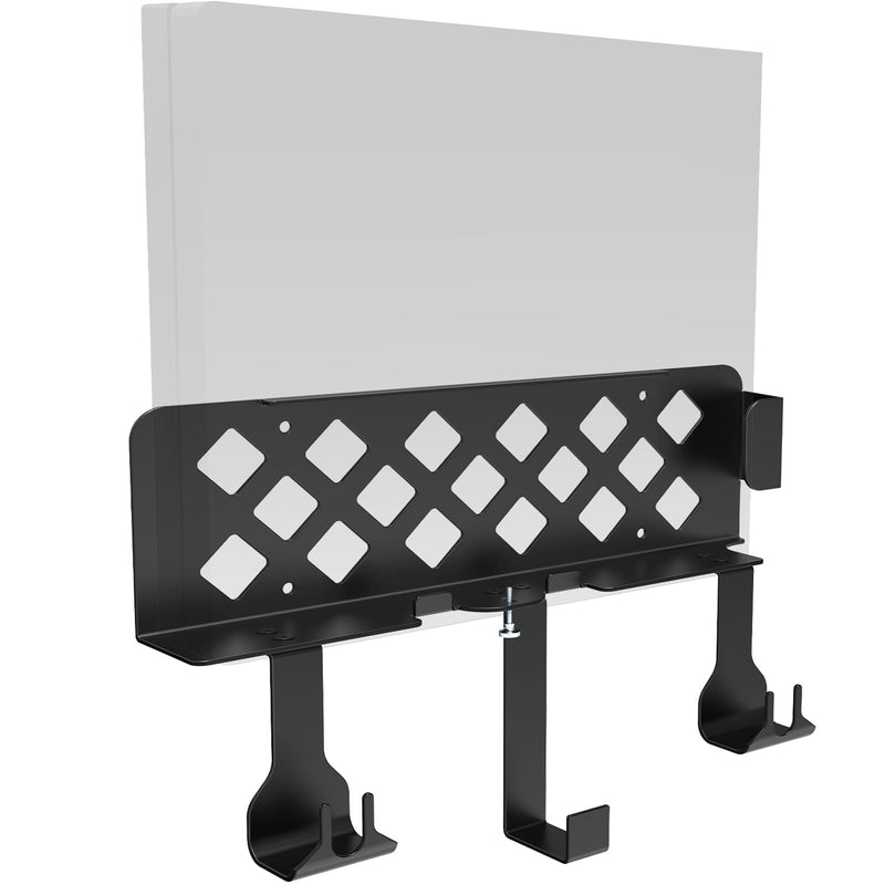 PS4 Slim Metal Wall Mount Bracket for Behind TV | Space Saving Design, Detachable Holders for 2 Controllers & Headphones, Mount Near or Behind Television