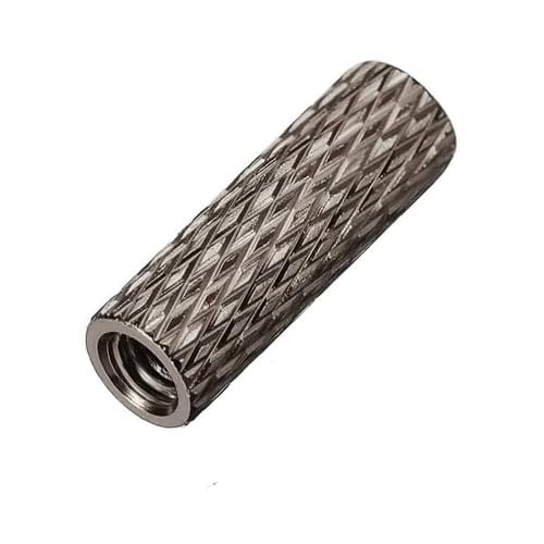 100Pcs Aluminum Knurled Standoffs for RC/Drone/Quadcopter/FPV/Racing Car/Simracing/Mechanical Accessories Model Parts (100, Ti Grey,M2X15 OD=4mm) M2X15 OD=4mm 100