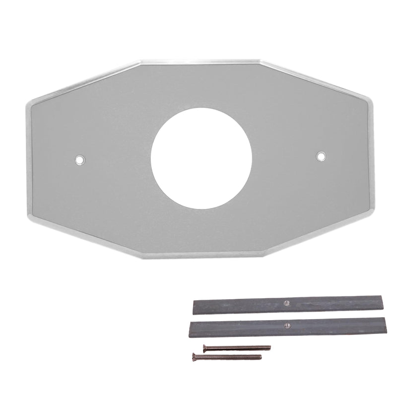 Westbrass A503-26 One-Hole Remodel Cover Plate for Mixet Bathtub and Shower Valves, Polished Chrome