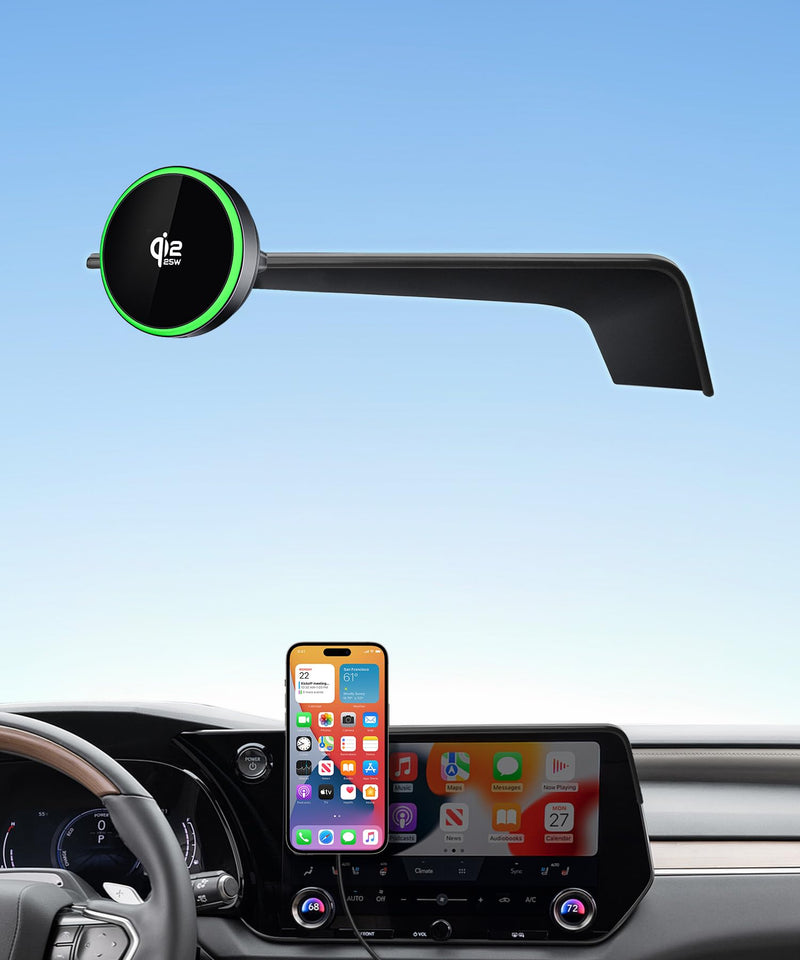 Qi2.2 25W Wireless Charger Car Phone Mount for Lexus RX / Hybrid 2023-2026 | 14" Screen, Magsafe Accessories Fast Charging Magnetic Cell Phone Holder Clip Compatible with iPhone Android,Navigation Stand