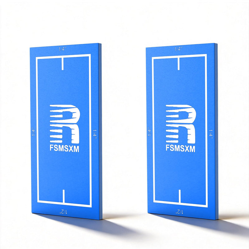 Magnetic Stud Finder, 1/4"、1/2" Trim Reveal Tool, 1/8" Door Reveal Gauge, No Batteries Required, Powerful Magnet Stud Finder, for Locate Screws and Accurate Jamb Marking, 2 PCS Electric Blue-2pc