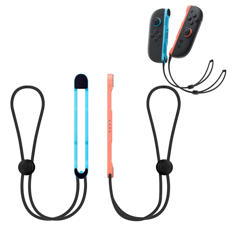 Arvytosty Wrist Straps Compatible with Nintendo Switch 2, Replacement Wrist Strap for Joycon 2 Controller, Safety Lanyard for Joy Con 2 (Blue&Red) Blue&Red