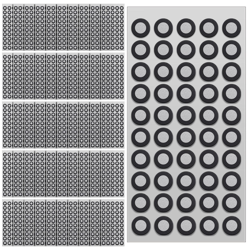Marspark 50 Sheet 2500 Point 6mm 3D Scanning Markers Dots for 3D Scanner High Accuracy Reflective Reference Adhesive Tracking & Positioning Dots Sticker Diffuse Marker for Industrial Optical Scanning 6.0mm