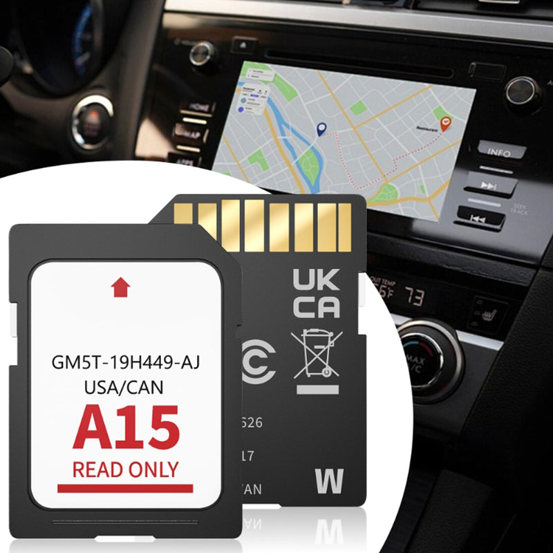 2026 Latest A15 Navigation SD Card for Ford/Lincoln, Compatible with F-150 Explorer Expedition Fusion Edge Escape MKC MKZ MKX Sync 2, Navigation SD Card Maps Update USA/Canada, GM5T-19H449-AJ