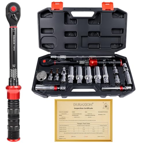 16PCS 3/8" Drive Torque Wrench with Magnetic Spark Plug Socket Set
