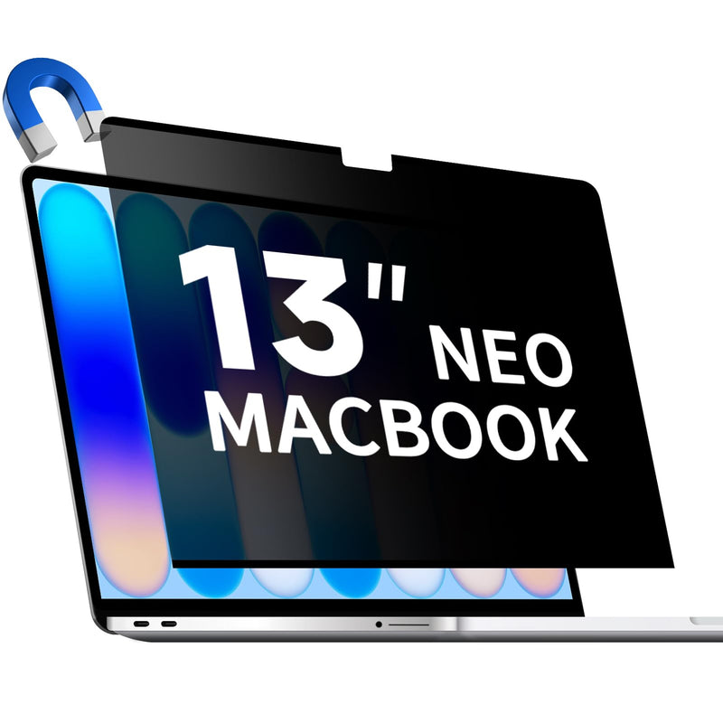 Magnetic Privacy Screen for 2026 MacBook Neo 13-Inch, Removable Matte Laptop Privacy Screen Shield Anti Glare Blue Light Filter - Anti-Spy for Mac Neo A18 Pro Chip MacBook Neo 13 Inch(2026, A18 Pro)
