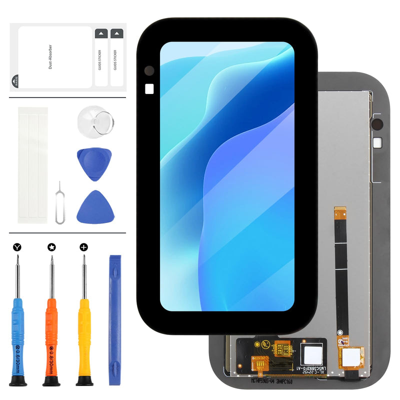 5.5" Screen Replacement for Echo Show 5 3rd Gen LCD Display for Echo Show 5 3rd H97N6S LCD Display Touch Digitizer Glass Assembly Repair Kit Black