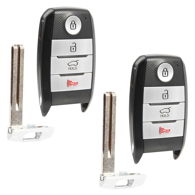 2X Key Fob Remote Replacement 4-Button SUV for 2019-2020 Kia Sportage (TQ8-FOB-4F08, 95440-D9500) Two