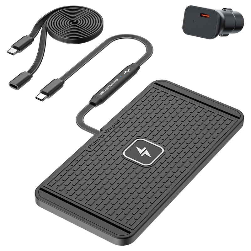 25W Wireless Charger Car Fast Wireless Charging Pad DIY Wireless Phone Charger Mat Compatible with iPhone 17/16(25W)/15/14/13/12(7.5W) (P21)