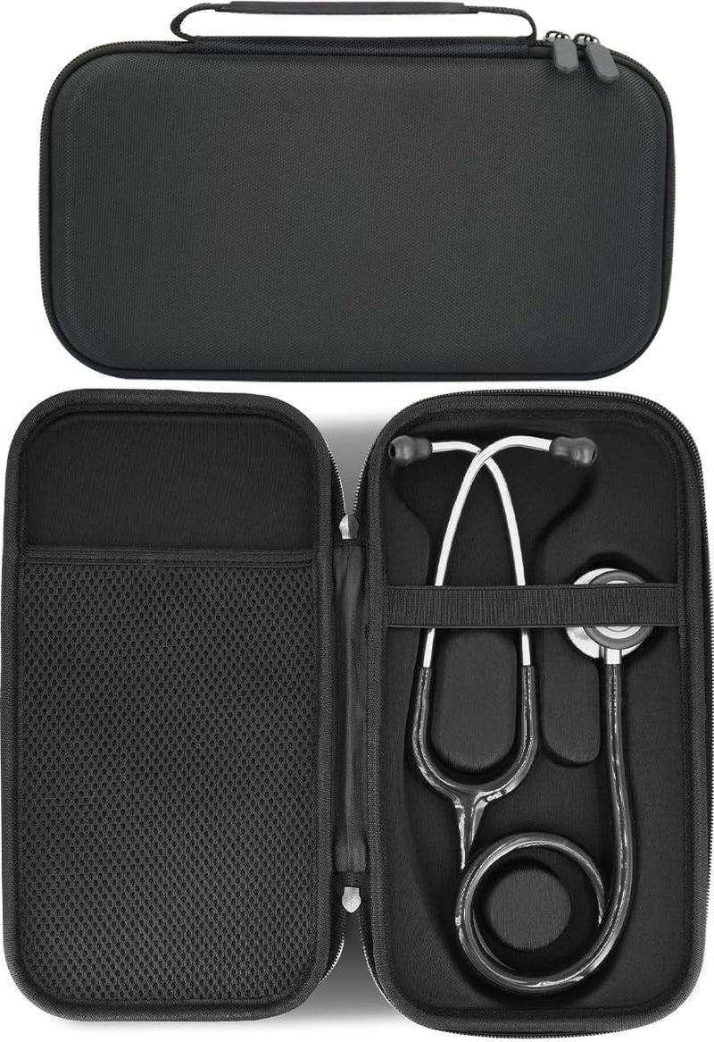 Hard Stethoscope Case for 3M Littmann Classic III & Cardiology IV Monitoring Stethoscope, Travel Storage case for Lightweight II S.E., for 2450/5620/5870/6200 & for MDF etc, Compact & Portable