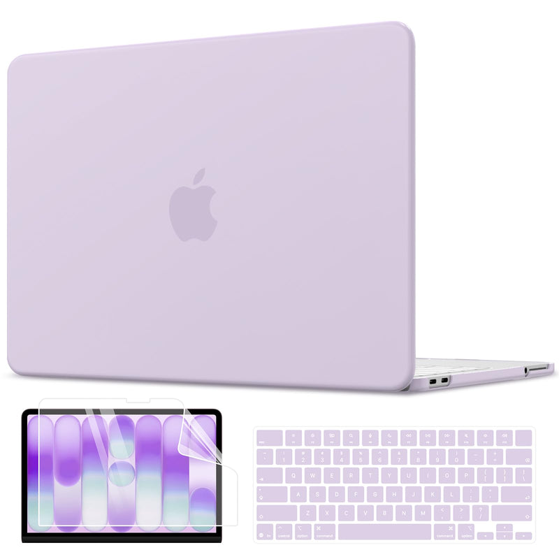 AKIT Compatible with MacBook Neo Case 13 inch 2026 A3404 Lavender Purple | Crack & Scratch Resistant Protective Cover Ultra-Thin Hard Shell wtih 2 Keyboard Covers & Screen Film