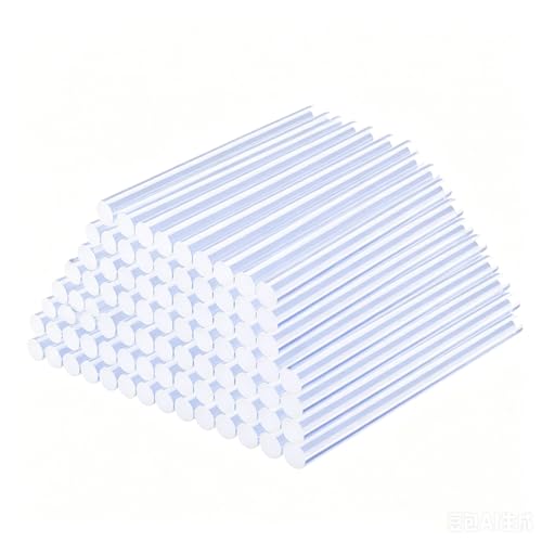 50 Pcs Hot Glue Sticks, 4" x 0.27" Mini Size Clear High Temp Glue Sticks for Crafting, DIY and Home Repair Needs 50