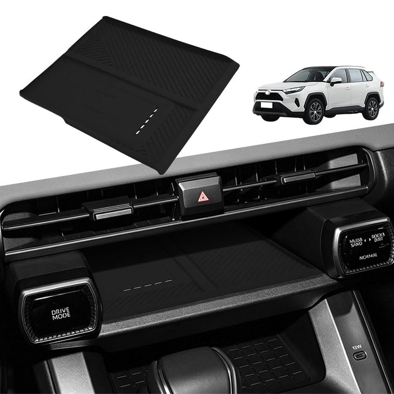 Wireless Charging Protective Mat for RAV4 2026 Accessories Center Console Wireless Charger Pad for Toyota Rav4 2026 Accessories Silicone Anti-Slip (Wireless Charging Mat) Wireless Charging Mat