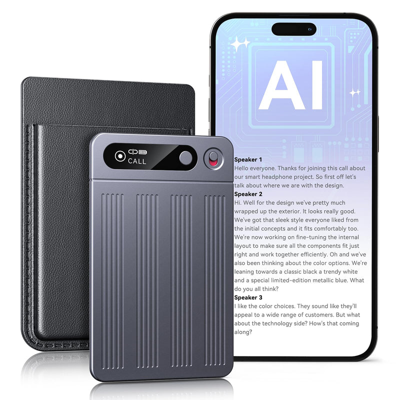 AI Voice Recorder, Auto Transcription Summary & MindMap, AI Note Taker | iPhone Call Recording, 1 Year Subscription Included, for Meeting Lecture Interview Student Journalist Lawyer Doctor