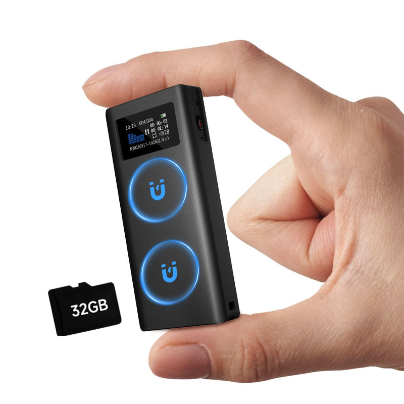 V88 (3000mAh) Magnetic Voice Activated Recorder, 350H Battery Time | 32GB Metal Recording Device with Speaker Playback, AI Noise Reduction, TF Card Expansion,For Meeting Interview Classe 1