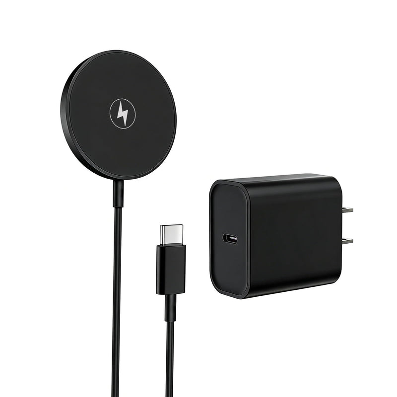 Magnetic Wireless Charger Apple Mag-Safe Charger,[Apple MFi Certified] iPhone Charger Block&15W 3FT Wireless Charging Pad for iPhone 17 Pro Max/17 Pro/17 Air/17/16/15/14/13/12,AirPods Pro 3/2(Black)