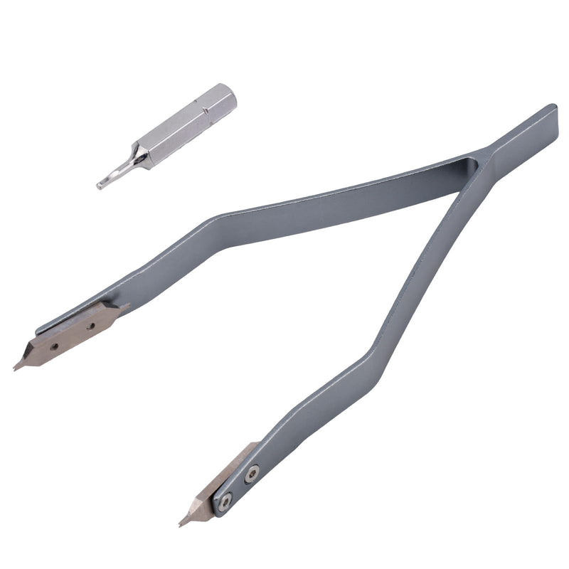 Watch Spring Bar Tweezers, Alloy Steel Y-Shaped Spring Bar Repair Tool Accessories with Screw for Watch Strap Band Replacing & Bracelet Link Chain Length Adjusting