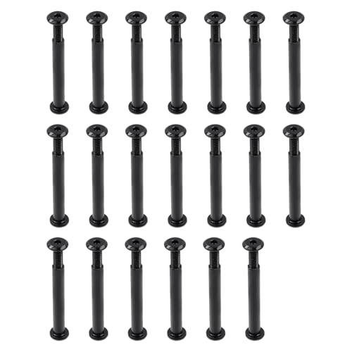 20 Sets M4×35mm Bolts and Nuts, Black Furniture Bolts Hex Screws and Barrel Nuts Kit Binding Post Screw with Allen Wrench for TV Stand and Wood Working Tools(20Sets, M4×35mm) M4×35mm,20Sets