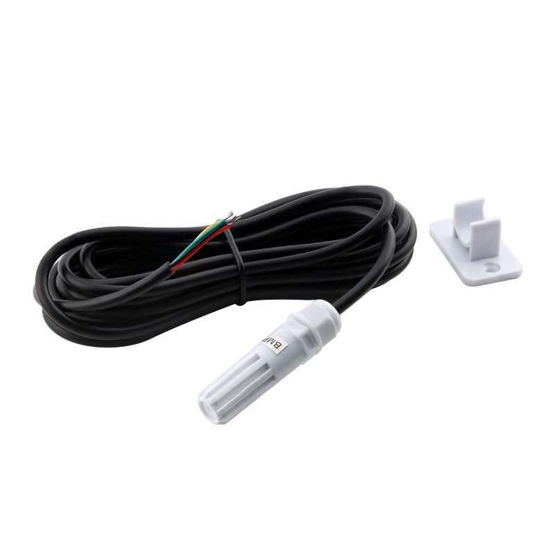 1Pc AHT30 Digital Temperature and Humidity Sensor Module, Waterproof Stainless Steel Probe with 10 ft Cable, White Housing AHT30- 3M (white shell)