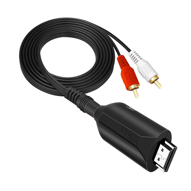 (1.5m /4.92FT) HDMI ARC Audio Extractor Converter,192KHz ARC Audio Extractor DAC,Digital to Analog Audio Converter,from HDTV HDMI ARC to L/R 3.5mm Jack Audio System Soundbar for TV (ARC Input)