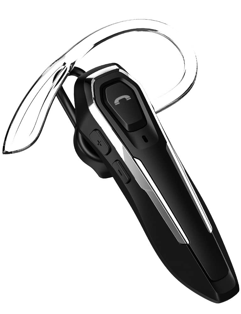 Bluetooth Headset for Office, 36H Talk Time V5.4 Wireless Headphones | with Dual Mic Noise Cancelling, Lightweight Hands-Free Earpiece for Business Calls, Conference, Work From Home (Black) Black
