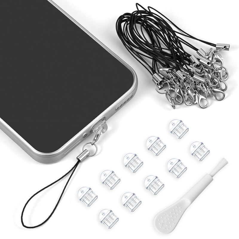 101pcs Cell Phone Dust Plug Clear Charging Port Covers Anti Dust | Charging Port Plug Phone Dusts Plugs Protector Protective Dusts Plug for Phones Earphones Laptops Accesories