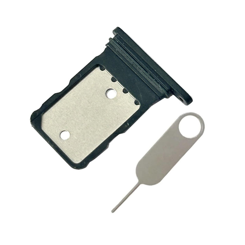 Single SIM Card Tray Slot Holder Replacement Parts for Google Pixel 5A (Black)