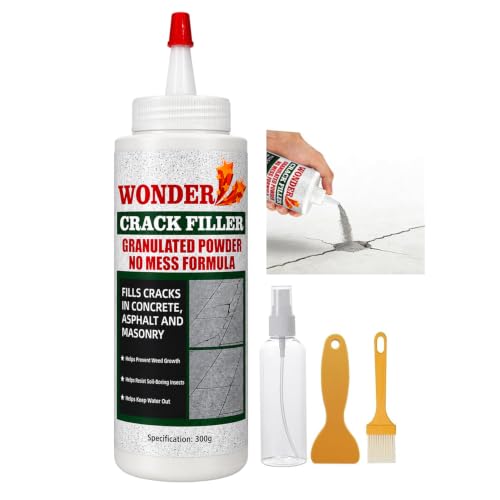Crack Filler Tan Concrete,Cement Crack Filler,High Strength Concrete Patch and Repair Mortar for Driveways, Sidewalks, Foundations and Slabs，Heavy Duty Concrete Patch and Repair Powder (1) 1