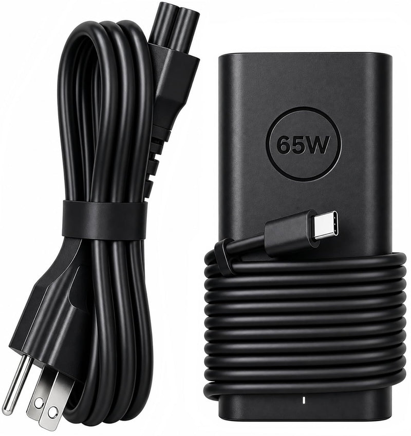 65W USB C Power Adapter Compatible with Dell Laptops | for Latitude 5420 5430 5440 5450 5520 5530 5540 5550 7420 7430 7440 7450 3550 3540 3450 3420 Chromebook 3100 XPS 9250 9350