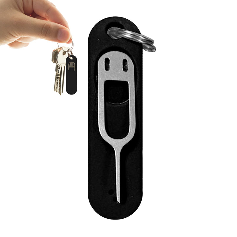 Ejector Tool,Needle Opener Removal Tools for Card - Detachable Keychain Charm Card Tray Eject Pin, Tray Opening Tool for Cell Phone Smartphone Black