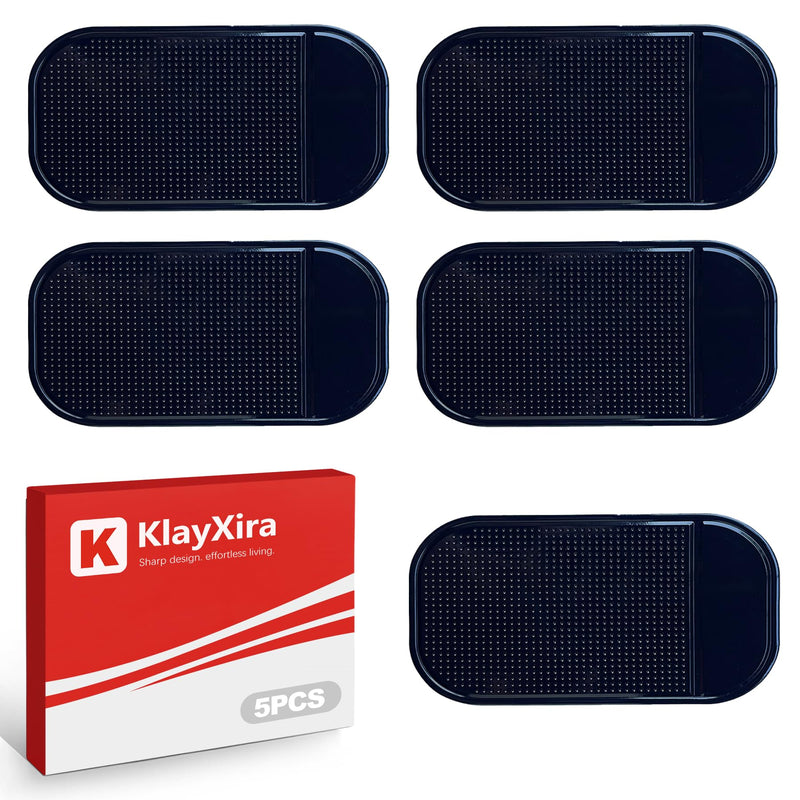 5 Pack Anti Slip Dashboard Sticky Pad, Washable Sticky Gel Grip Mat for Car Interior Accessories, Multi-Functional Non Slip Holder for Cell Phone Keys