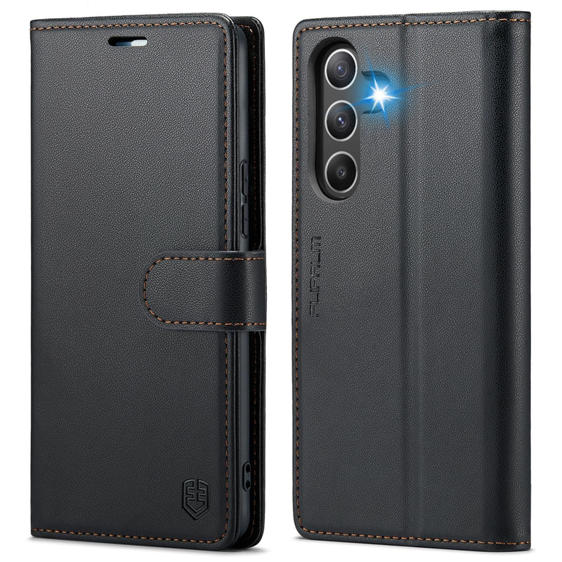 FLIPALM Wallet Case for Samsung Galaxy A37 5G, Card Holder, Black | Card Holder, RFID Blocking, PU Leather Folio Flip, Kickstand, Protective Shockproof Cover