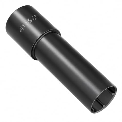 AUTOPTIM 6 Spline Lug Nuts Socket Key - 1/2" Drive Impact for 17mm Hex Nuts Impact Socket Black