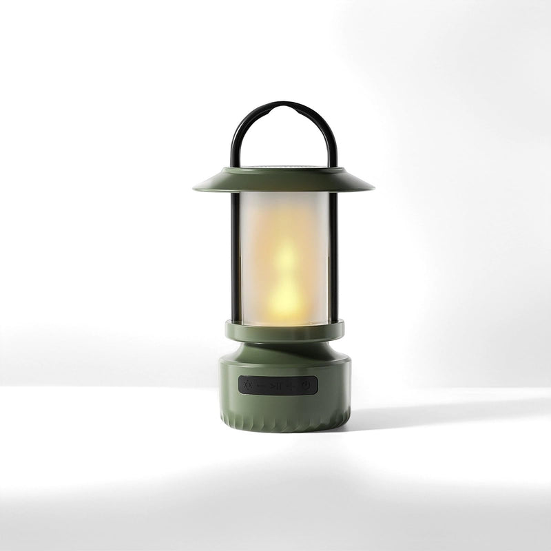 Waterproof Bluetooth Camping Lantern Speaker (Green) | Outdoor Bluetooth Speaker,Night Light That can be Used for The Decoration of patios, porches, Gardens, backyards and Camping. Green