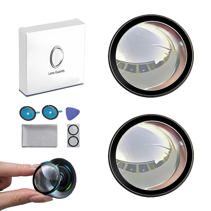 2-Pack Car Camera Lens Protector, 9H Hardness Backup Camera Protective Sticker, High Transparency Anti-Scratch Waterproof Cover for Reversing Cameras, Easy Adhesive Installation