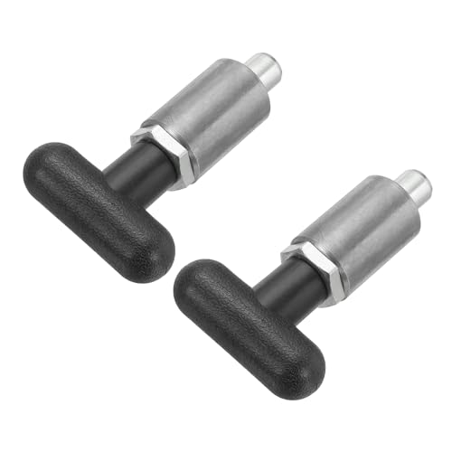 DTGN 2Pcs Handle Spring-Loaded Pull Pins, Alloy Steel Spring Plungers/Dowel 0.5"x0.5" Rod Size 2